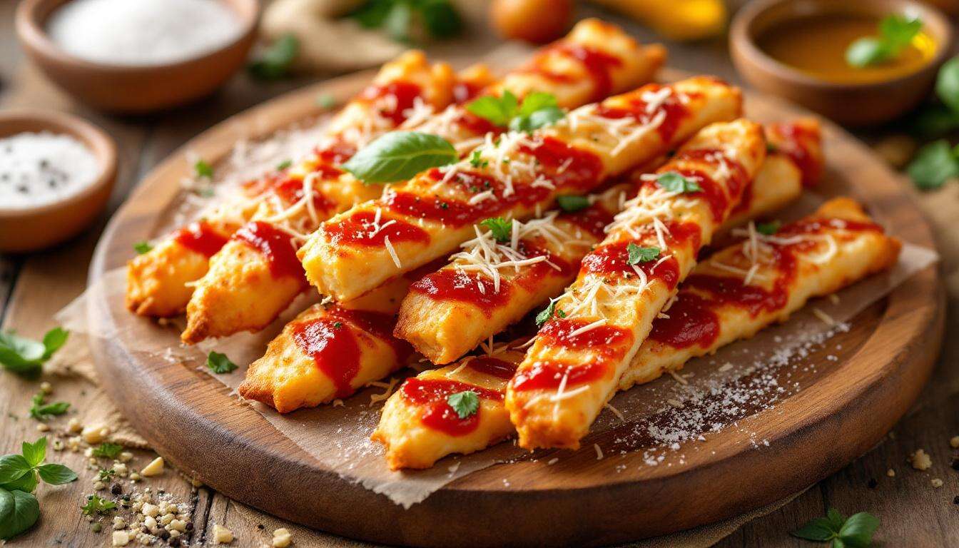 Schnelle Pizzastangen: Ein flott zubereiteter Snack, der alle glücklich macht