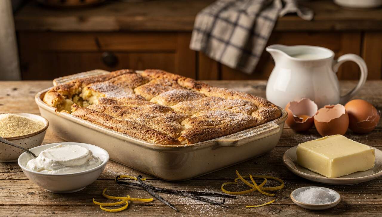 Quark-Grieß-Auflauf: Das süße Wohlfühlessen aus Omas Küche