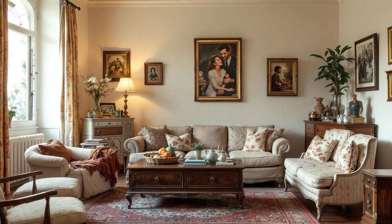 Historisch Wohnen: Familie richtet Villa mit Möbeln unter 100 Euro ein