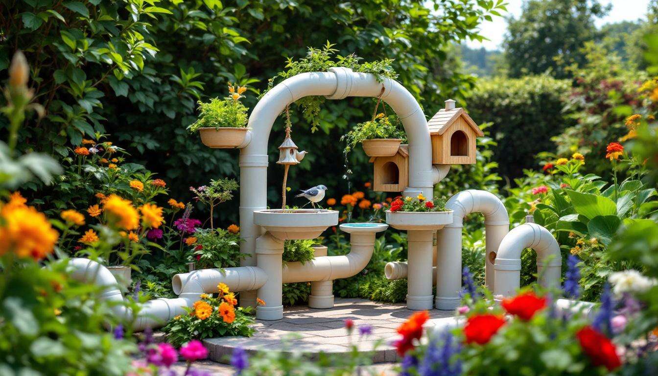 Sie werden überrascht sein, was aus PVC-Rohren entstehen kann: Kreative Ideen für stilvolle Gartendeko