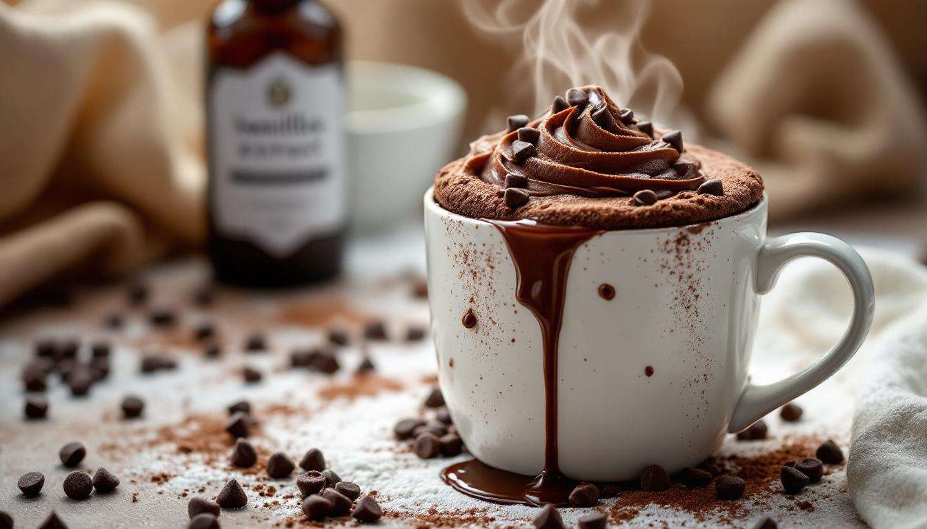 Dieser Schokoladenkuchen im Becher, der in 90 Sekunden fertig ist: das einfachste Dessert