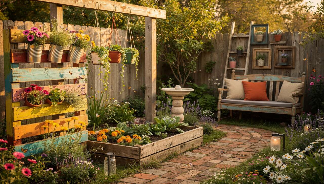 Altes Zeug, neuer Look: 7 geniale Upcycling-Ideen, die Ihren Garten schöner machen