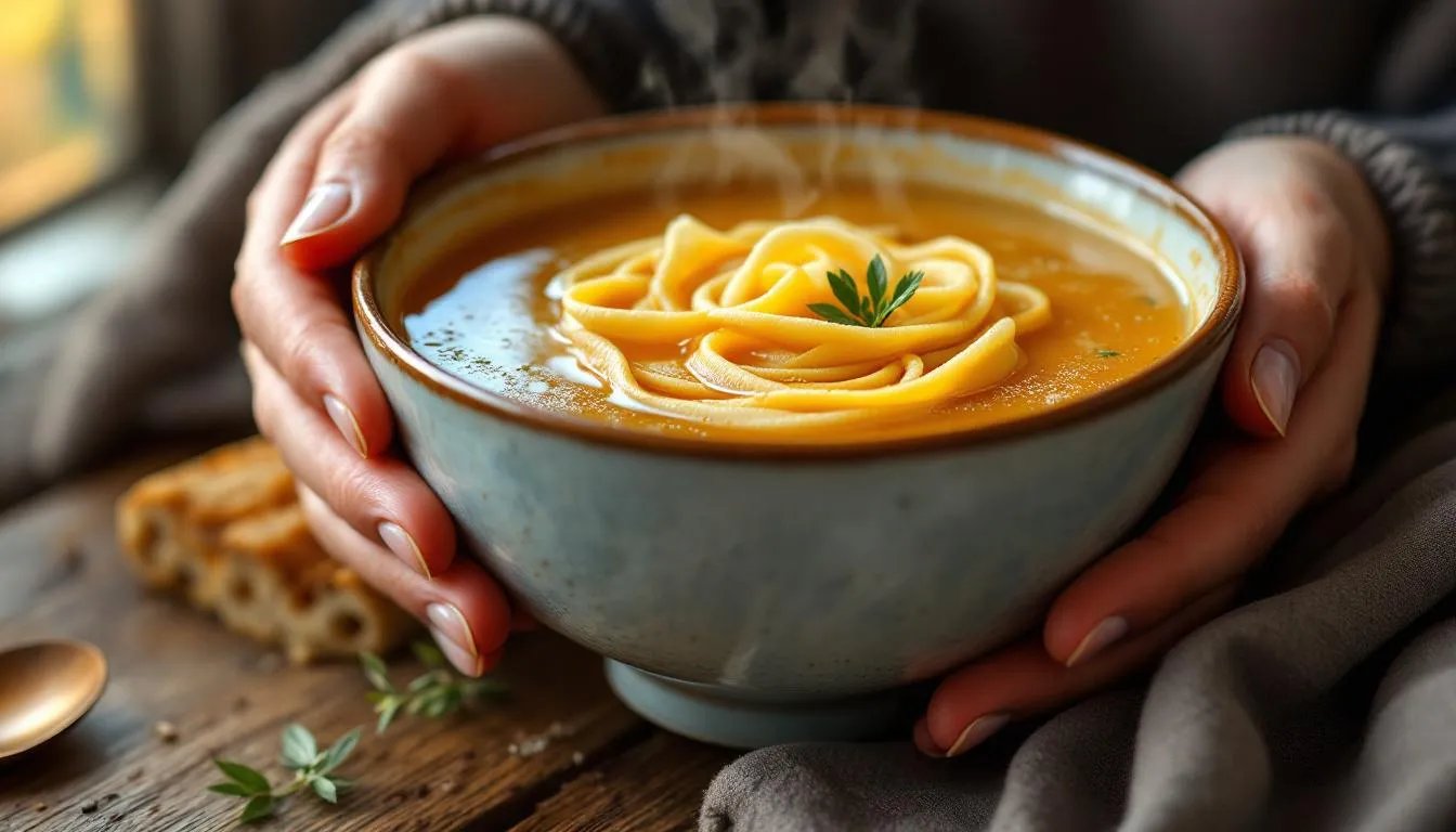Flädlesuppe wie im Gasthaus, mit hauchdünnen Pfannkuchen – der Trick liegt im Teig