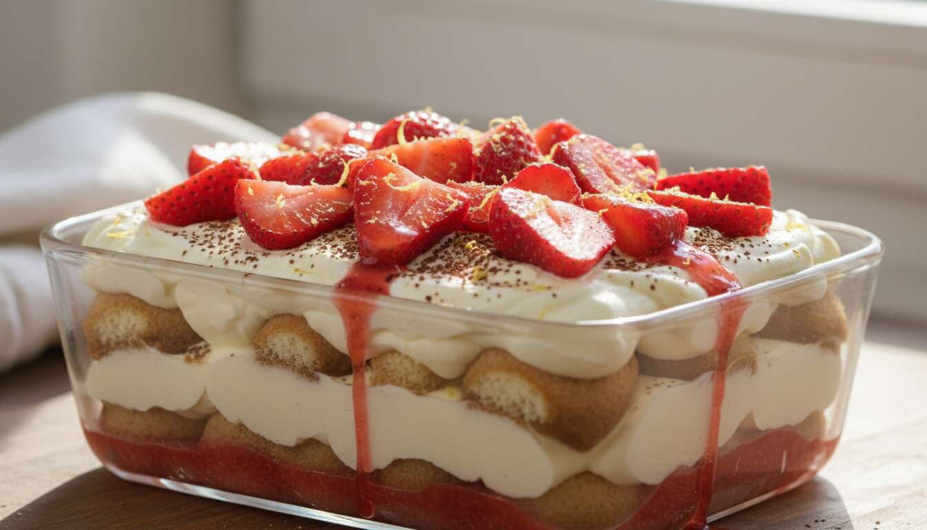 Erdbeer-Tiramisu ohne Ei: Das Osterrezept, das auch bei 20 Grad Außentemperatur gelingt