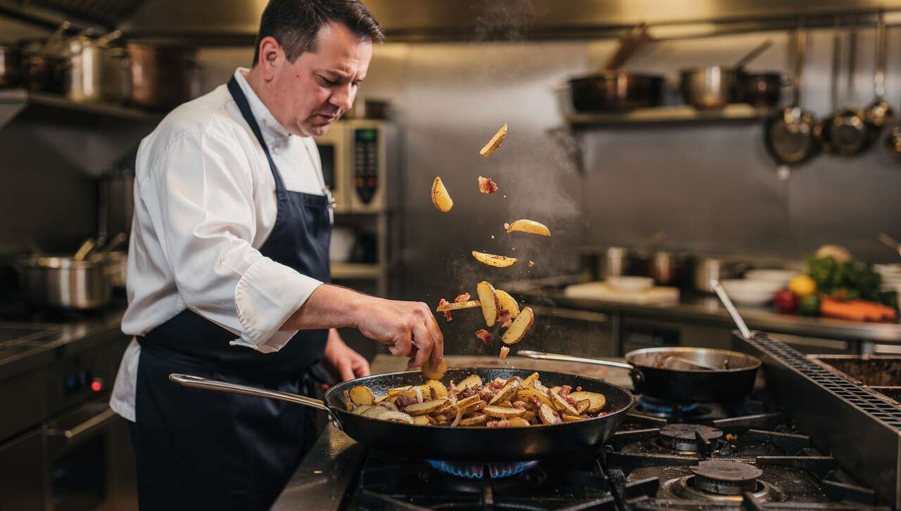 Warum schmeckt Bratkartoffeln im Restaurant besser? Es liegt an einer simplen Technik