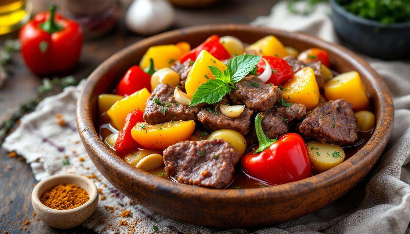 Kesselgulasch wie vom Lagerfeuer: zartes Rind, Paprika und Kartoffeln aus einem Topf