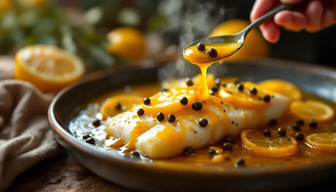 Karfreitags-Fisch aus dem Ofen, mit Zitronen-Kapern-Butter – fertig in 20 Minuten
