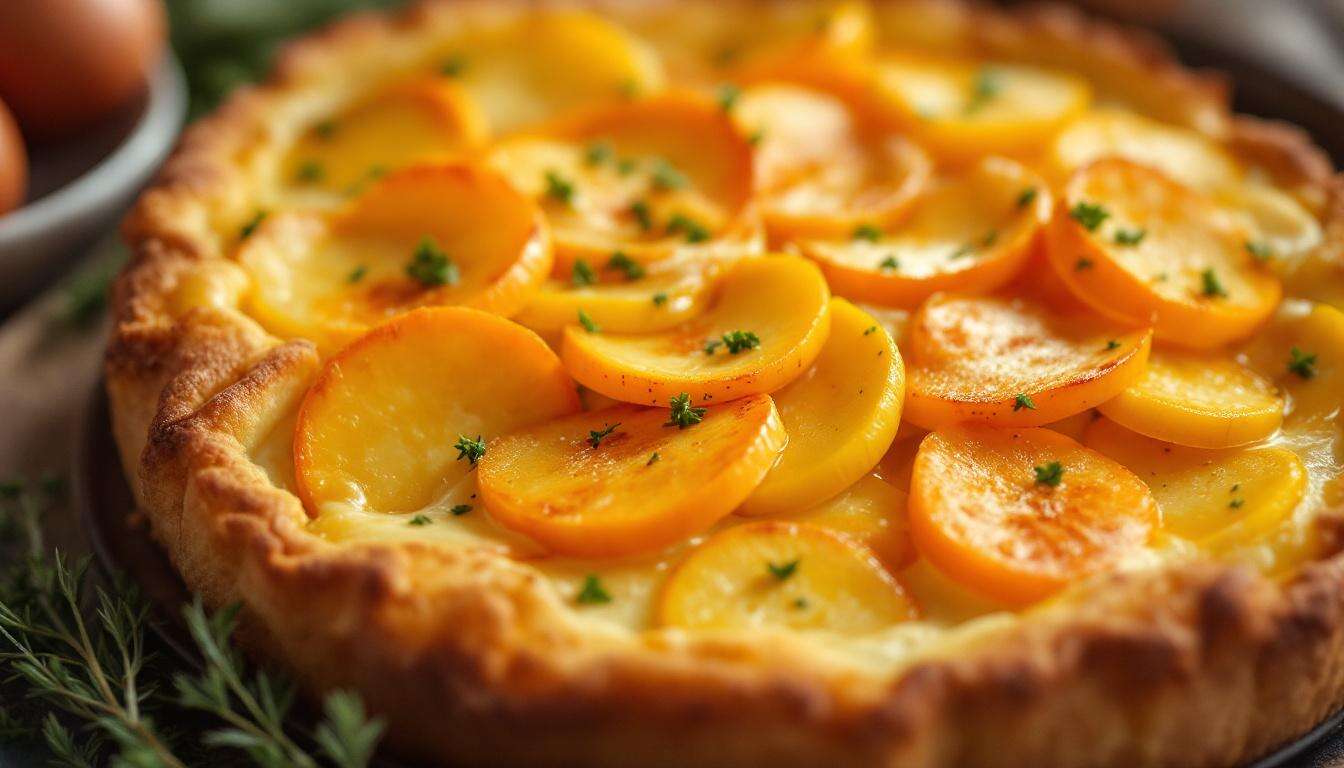 Kürbis-Kartoffel-Auflauf mit Käsekruste – cremig, knusprig und ganz unkompliziert