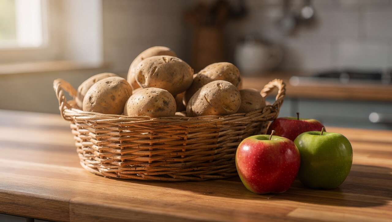 Diese Frucht verhindert das Keimen von Kartoffeln. Wie lagert man sie in der Wohnung, damit sie bis zum Frühjahr frisch bleiben?