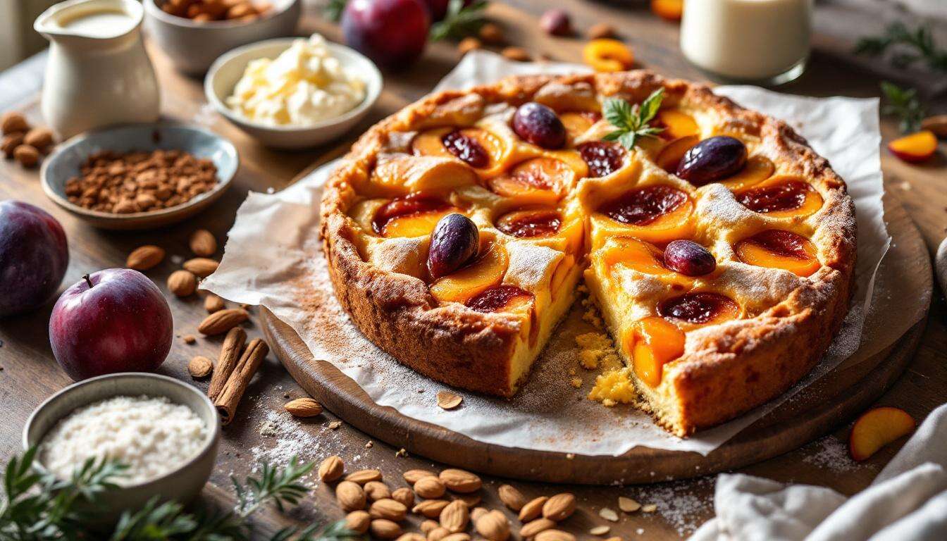 Saftiger Pflaumenkuchen vom Blech – Dinkel-Rührteig mit feinem Aprikosenglanz