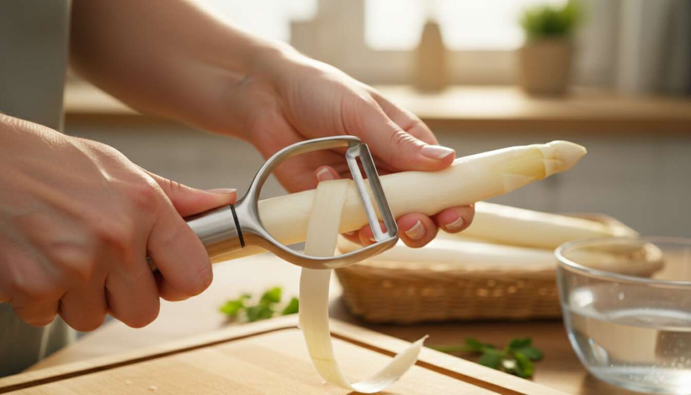 Spargel richtig schälen: Der häufigste Fehler, den selbst erfahrene Köche machen