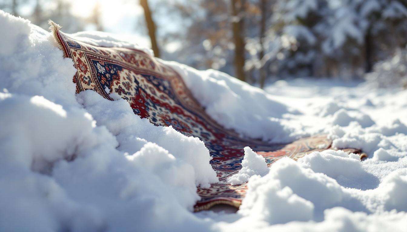 Teppich im Schnee reinigen – jetzt ist der perfekte Zeitpunkt!