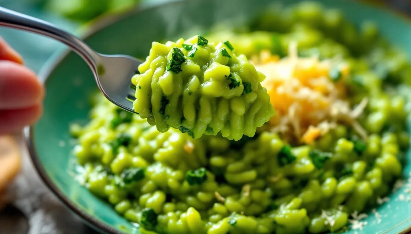 Bärlauch-Risotto wie in Südtirol, dieses Originalrezept braucht nur 25 Minuten