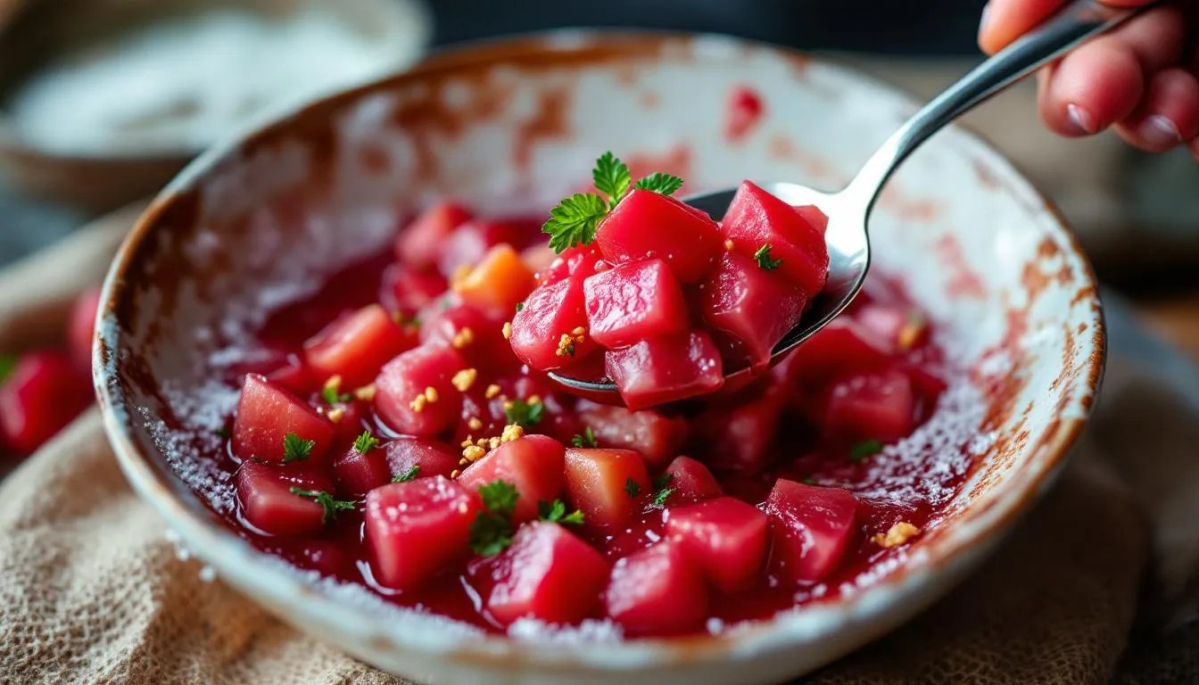 Rhabarber-Kompott in 15 Minuten: Cornelia Poletto verrät, warum eine Prise Ingwer hilft