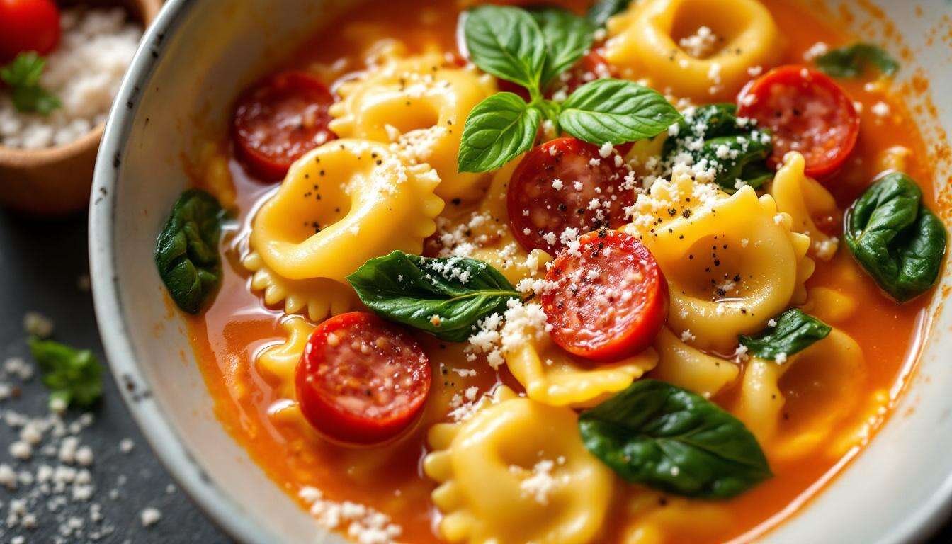 Rezept: Tortellinisuppe mit Salsiccia und Spinat | Eat Club