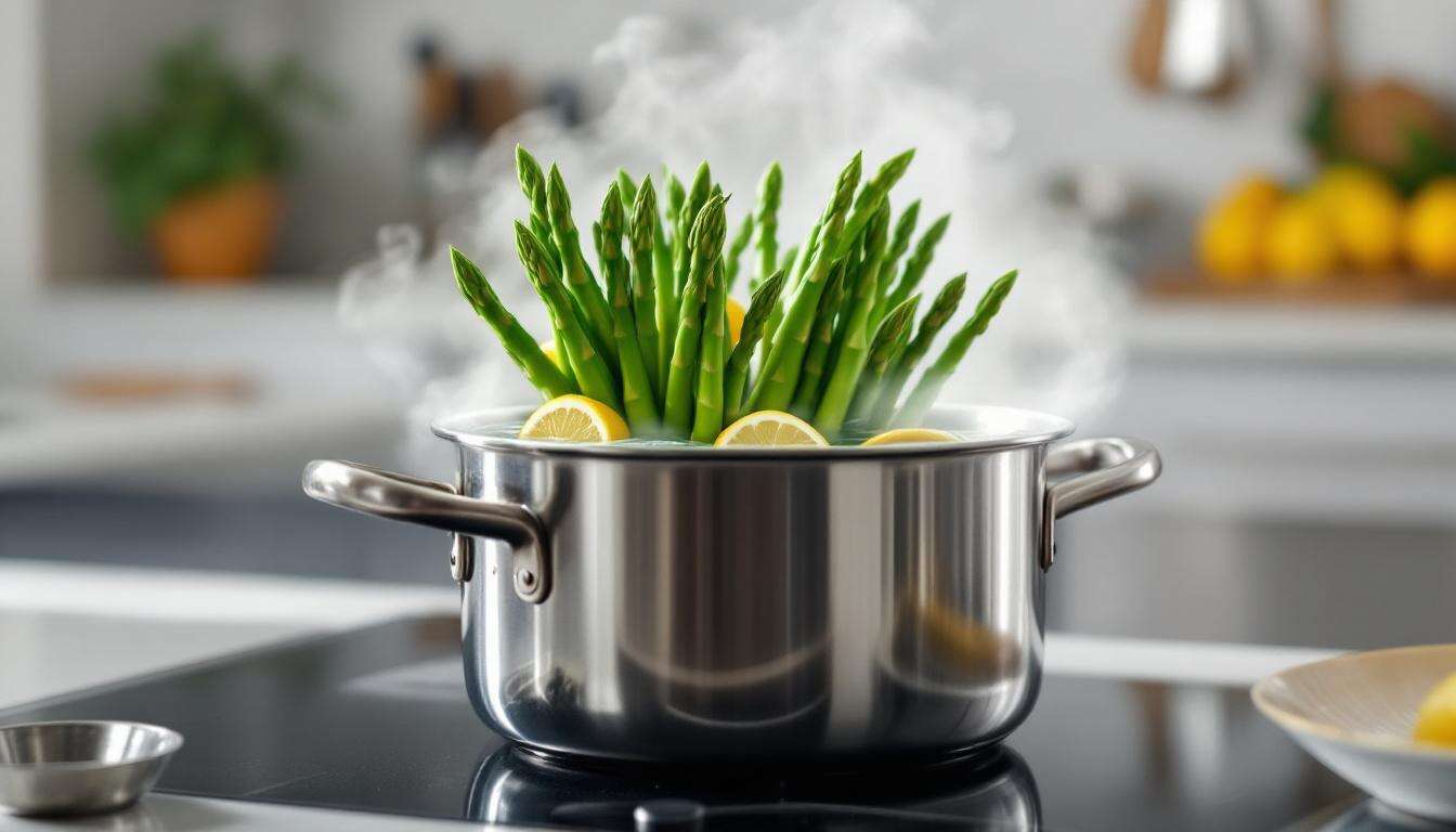 Spargel kochen: Warum Sterneköche einen Schuss Zitronensaft ins Wasser geben