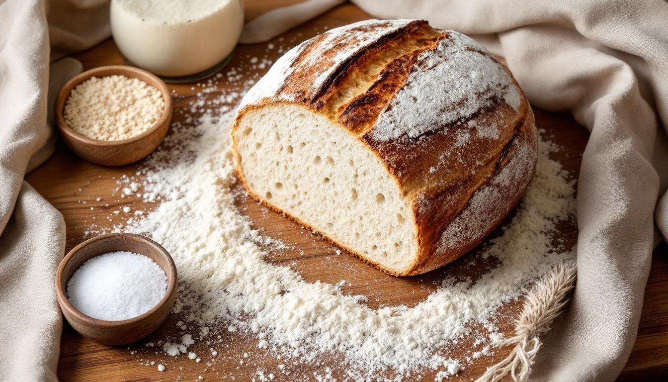 Sauerteigbrot für Anfänger: Mit 4 Zutaten und ohne Kneten zum ersten gelungenen Laib