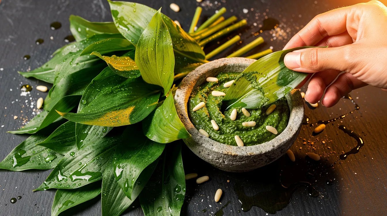 Bärlauch-Pesto selber machen: Warum du die Blätter niemals mitkochen solltest