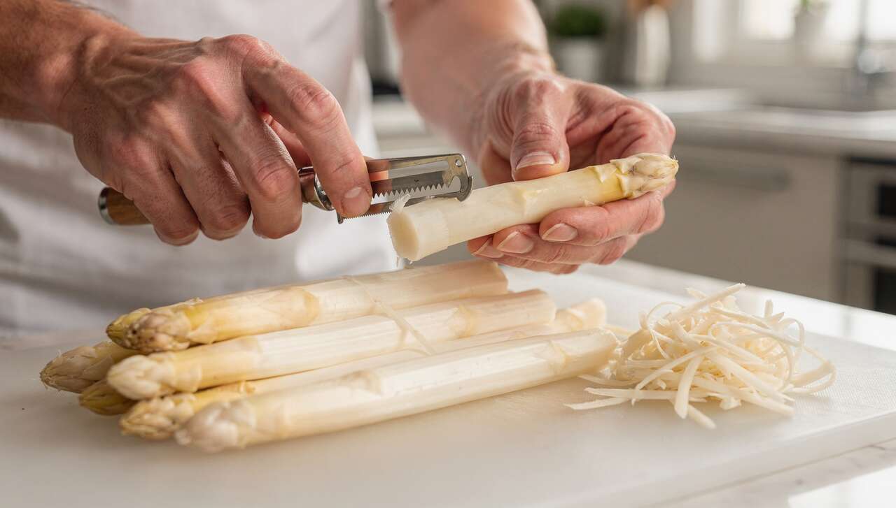Spargel richtig schälen: Warum die meisten Deutschen zu viel wegschneiden