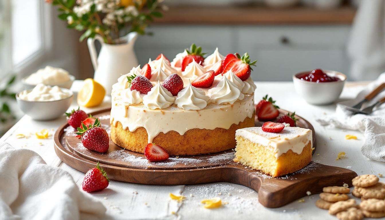 Muttertagstorte ohne Backen: Erdbeer-Quark-Variante in 20 Minuten – kühlschrankfertig