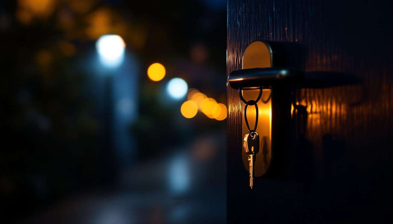 Warum es doch eine schlechte Idee ist, seinen Haustürschlüssel nachts innen stecken zu lassen