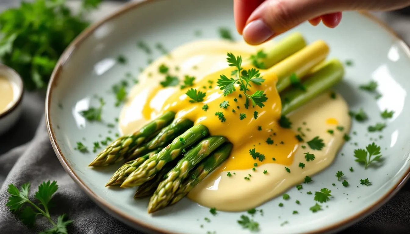 Spargel mit Sauce Hollandaise: Der Trick, damit sie garantiert nicht gerinnt
