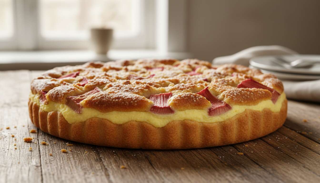 Rhabarberkuchen: Warum eine Schicht Grieß den Boden vor dem Durchweichen schützt
