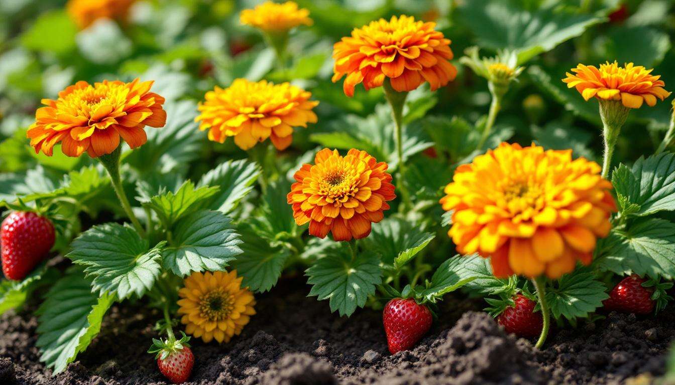 Auf Wiedersehen, Pestizide! Setzen Sie diese Blume neben Ihre Erdbeeren