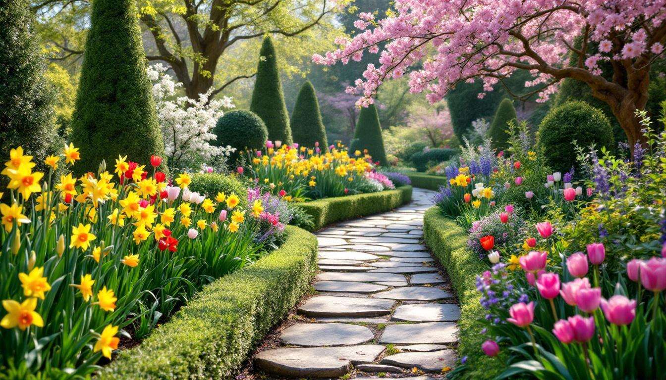 5 wunderschöne Ideen für deine Gartenwege Deko im April