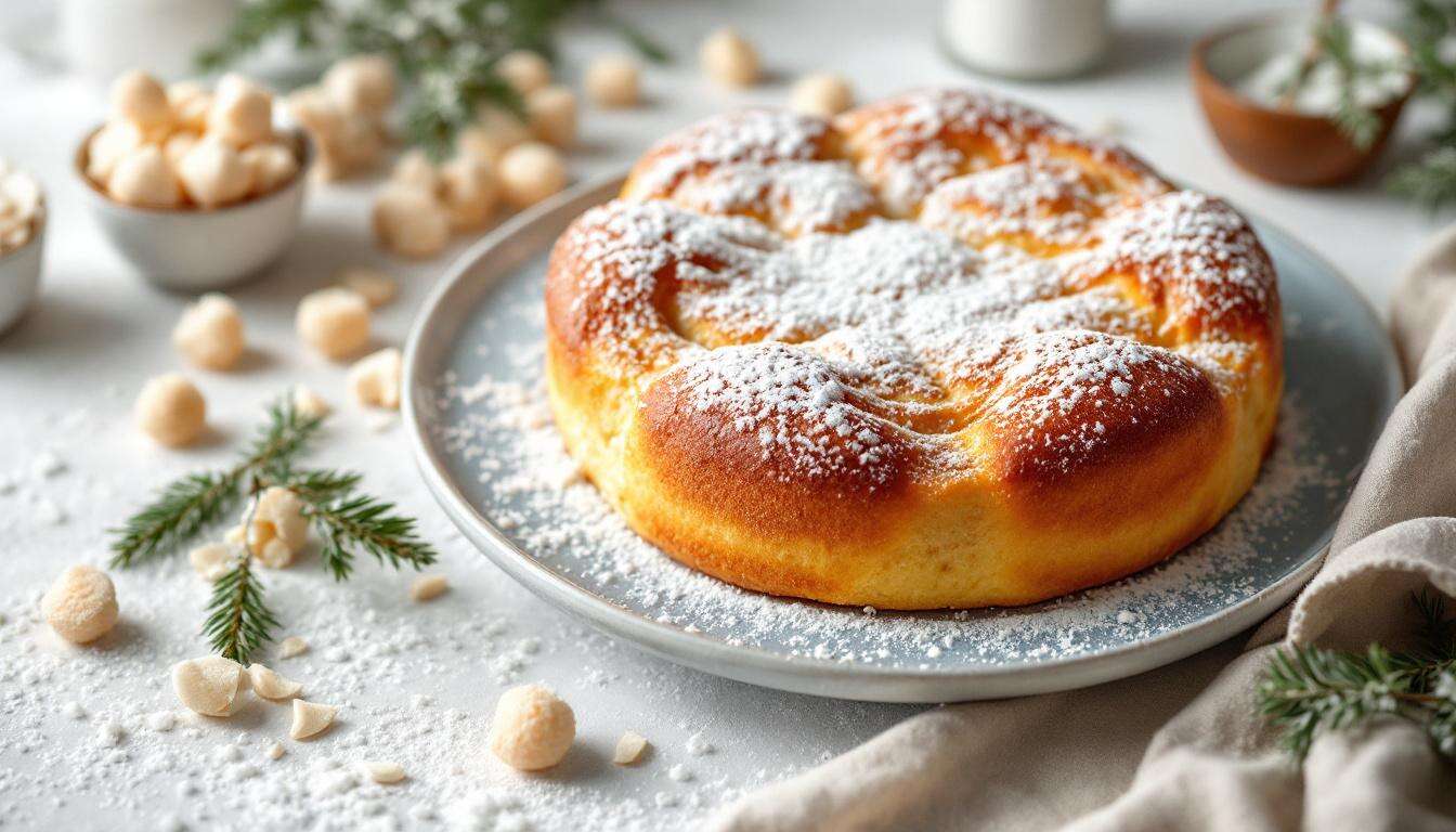 Blechkuchen Schneelandschaft: Der schnellste Winterkuchen