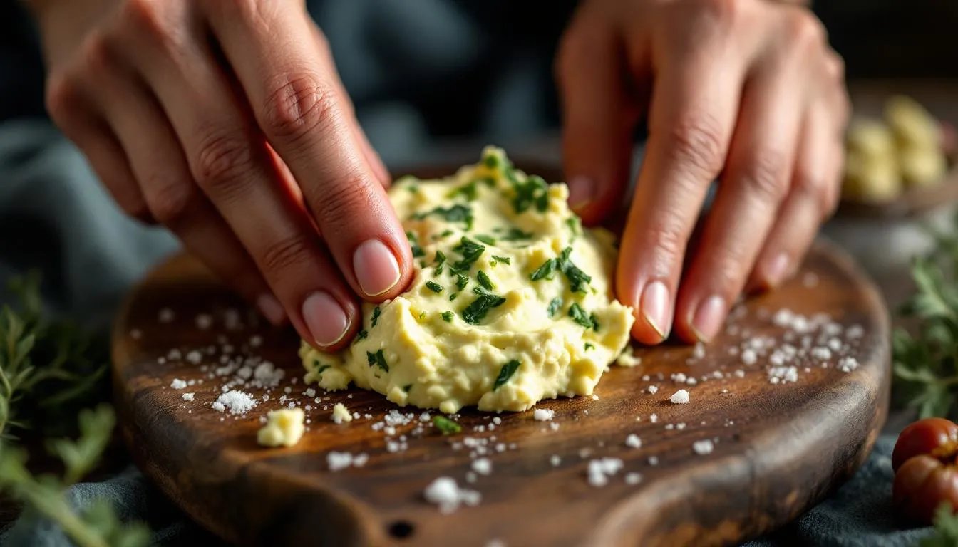 Bärlauch-Butter mit Fleur de Sel, in 5 Minuten gemacht – hält sich 2 Wochen im Kühlschrank!