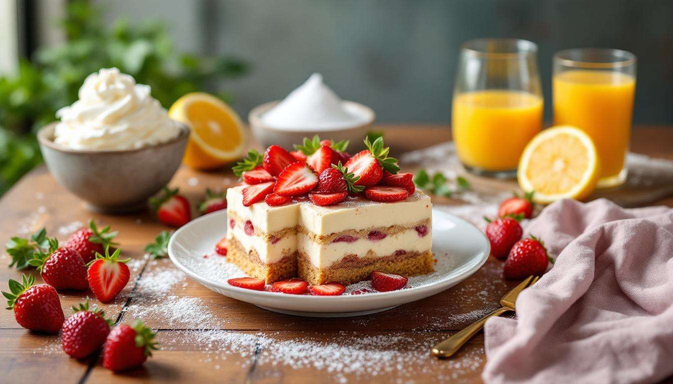 Erdbeer-Tiramisu zum Muttertag: Cremig, frisch und in 15 Minuten vorbereitet