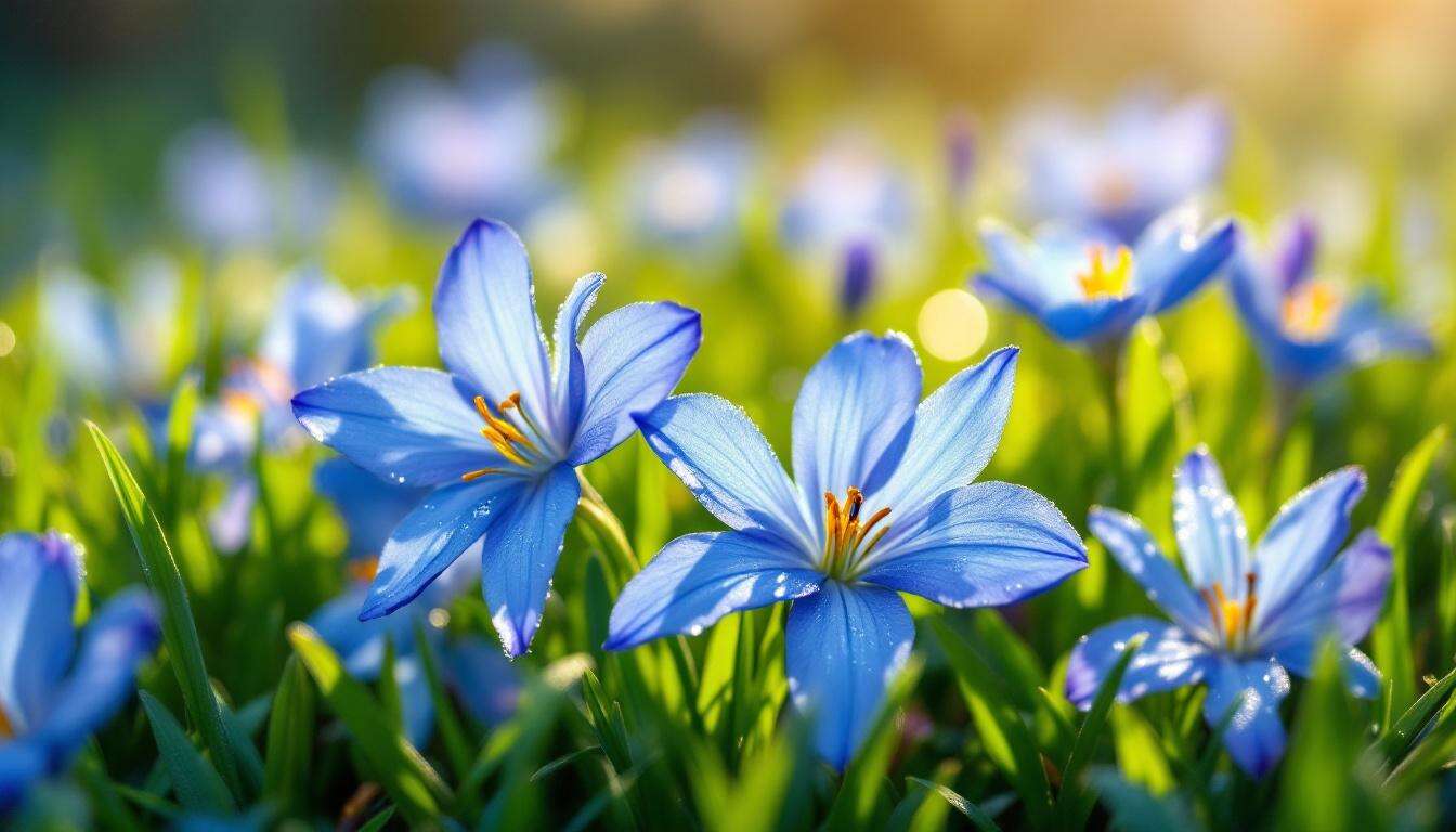 Blaue Frühblüher im Rasen: kein Unkraut, sondern echte Schätze