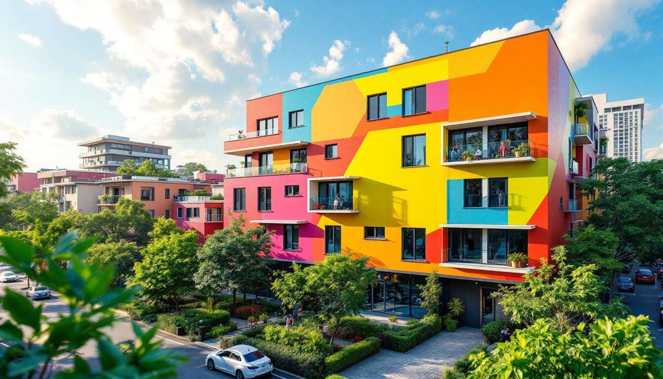 Die neue Farbe an der Fassade ist ein echter „Hingucker