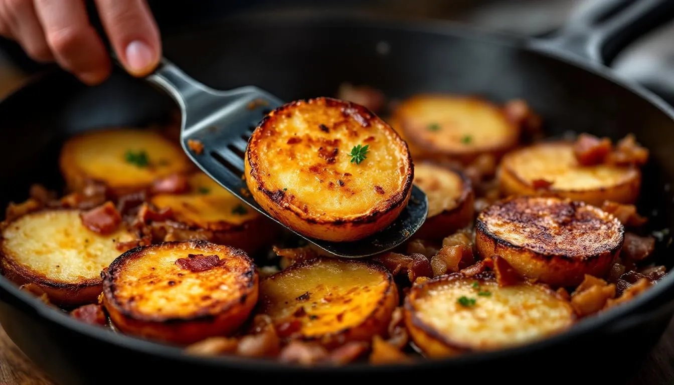 Bratkartoffeln richtig knusprig: Warum eine Gusseisenpfanne laut Köchen unverzichtbar ist