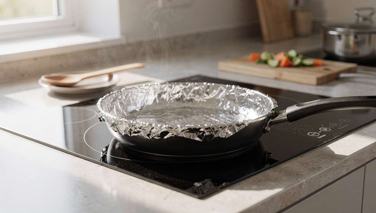Alufolie in der Pfanne: Der geniale Küchen-Trick zum Braten