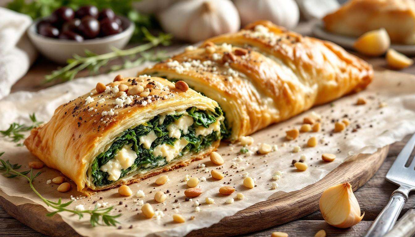 Spinat-Strudel mit Feta und Knoblauch: Kulinarische Überraschung!