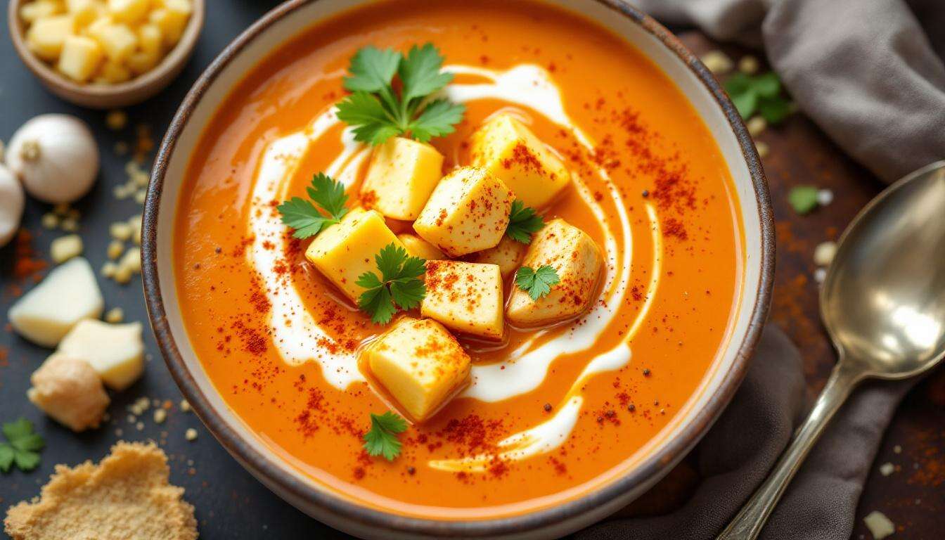Diese Butter-Chicken-Suppe ist perfekt für ein gemütliches Abendessen