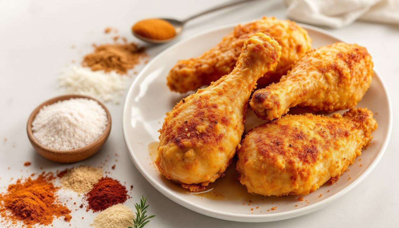 Airfryer-Hähnchenschenkel: Warum Backpulver auf der Haut laut Profiköchen die perfekte Kruste macht