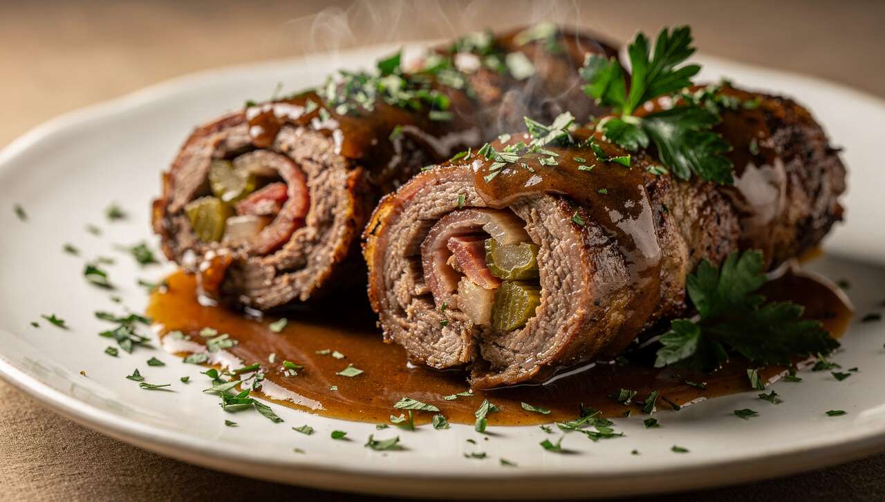 Rinderrouladen: Dieser Fehler beim Anbraten macht das Fleisch zäh