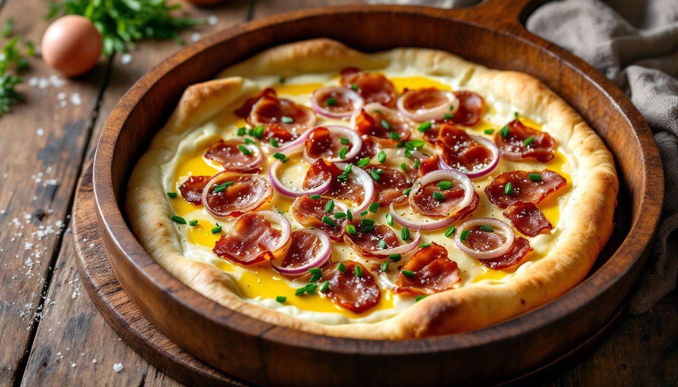 Spargel-Flammkuchen aus dem Airfryer: 8 Minuten bei 190 Grad reichen für ein perfektes Ergebnis