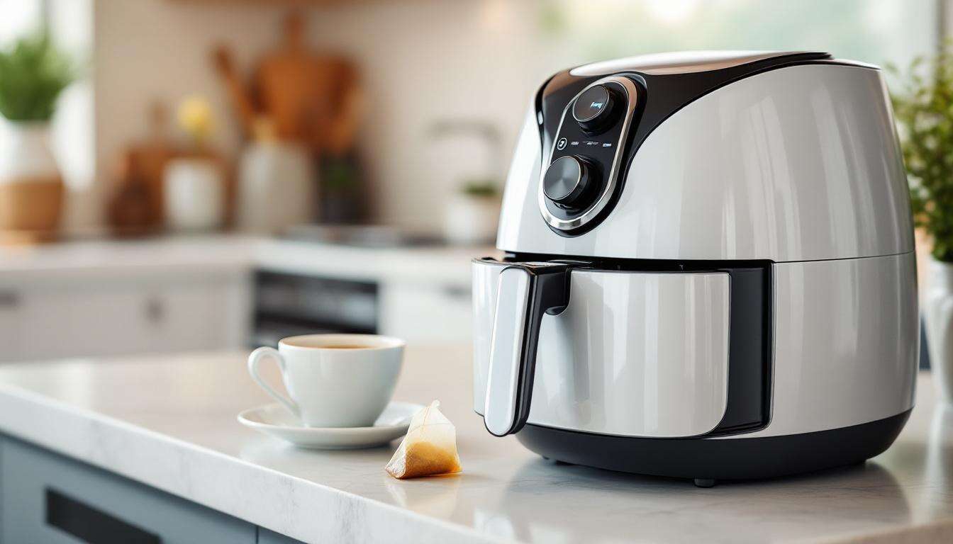 Ein wenig bekannter Trick mit einem Teebeutel macht die Reinigung deines Airfryers überraschend einfach