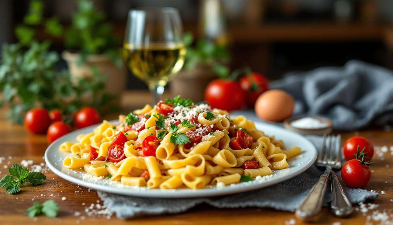 Rezept für Pasta alla Zozzona: dreifach römisch, doppelt deftig