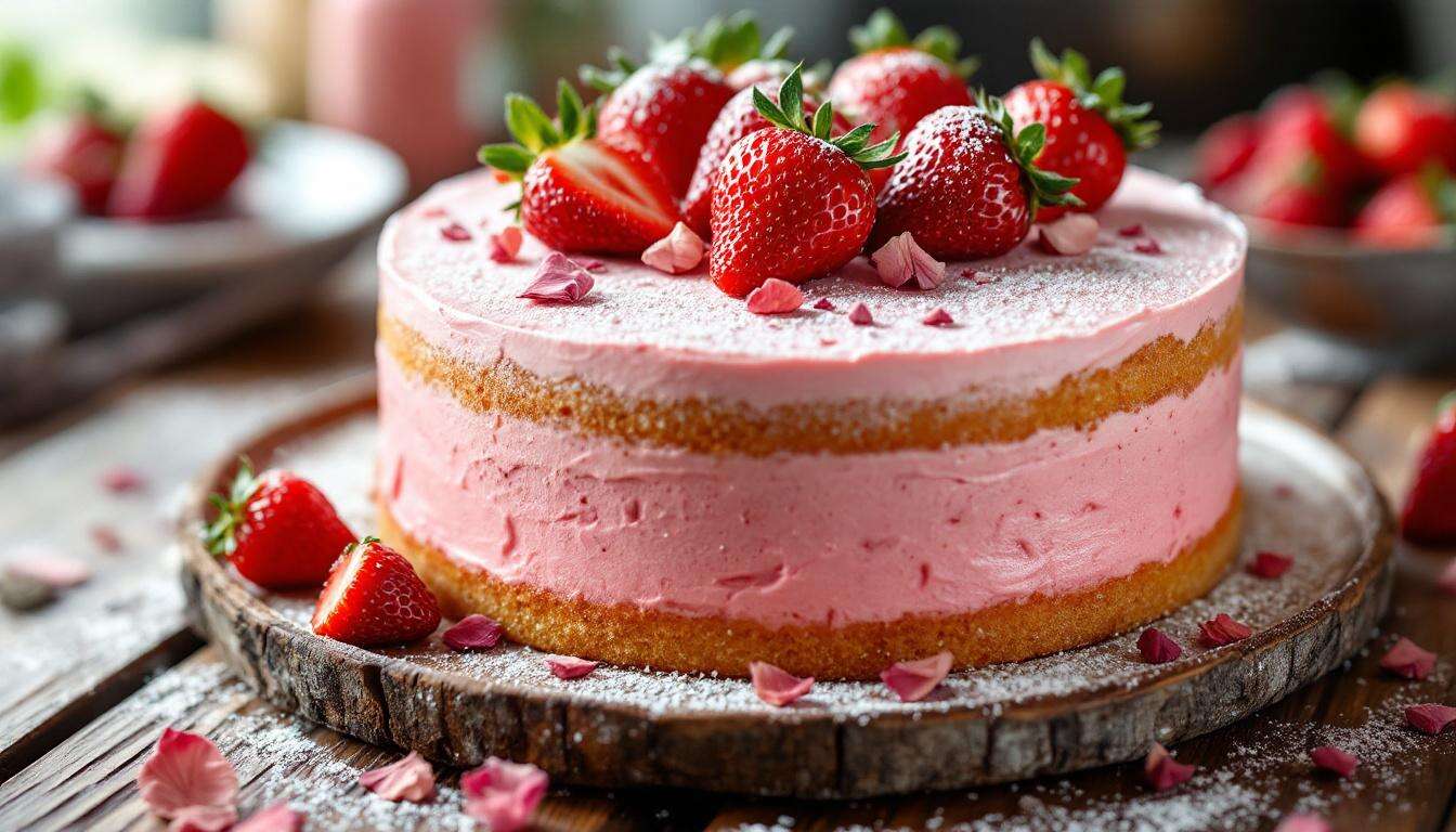 Erdbeer-Sahne-Torte zum Muttertag in 40 minuten, ganz ohne fondant und stress