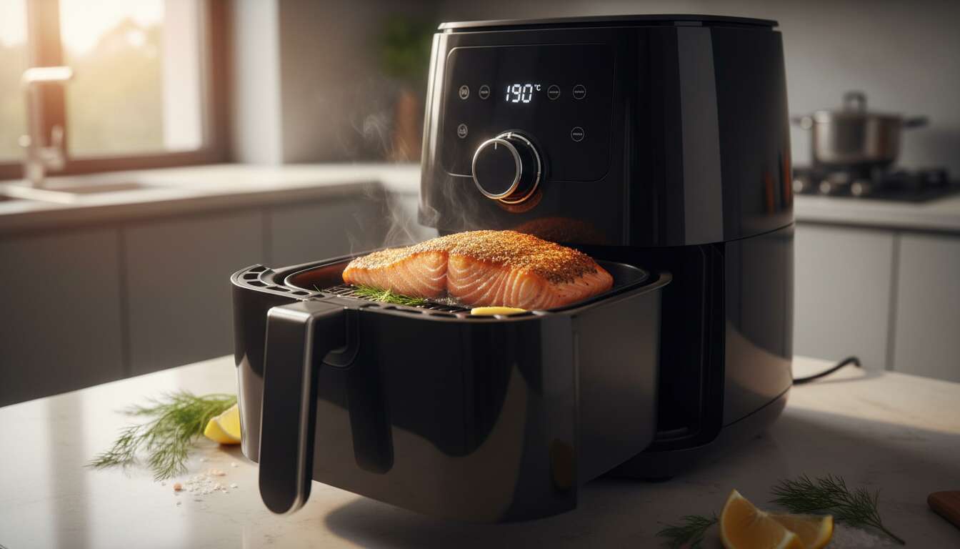 Airfryer-Lachs: Warum 8 Minuten bei 190 Grad die perfekte Konsistenz ergeben