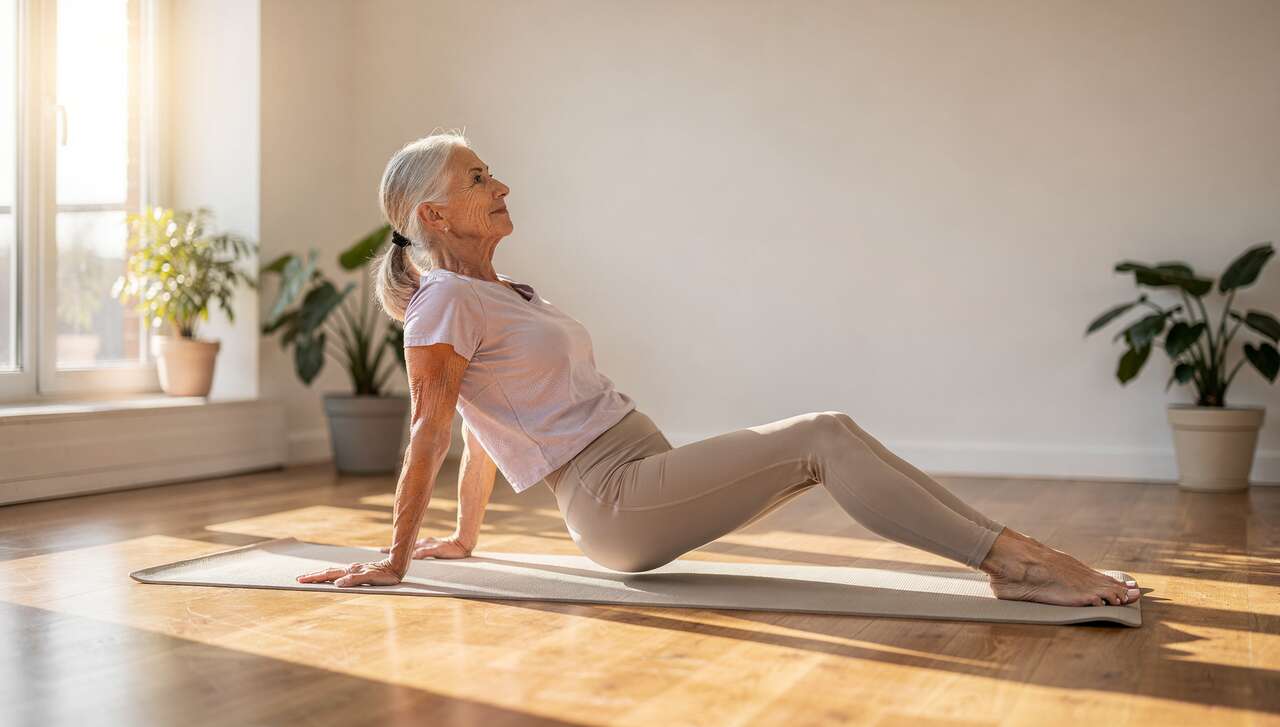 Pilates ab 60: Diese 5-Minuten-Sequenz stärkt laut Trainern Rücken und Beckenboden gleichzeitig