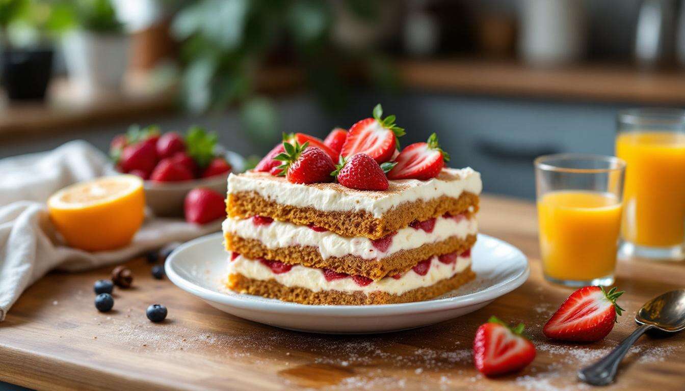Erdbeer-Tiramisu ohne rohe Eier: In 20 Minuten vorbereitet und sicher für Kinder