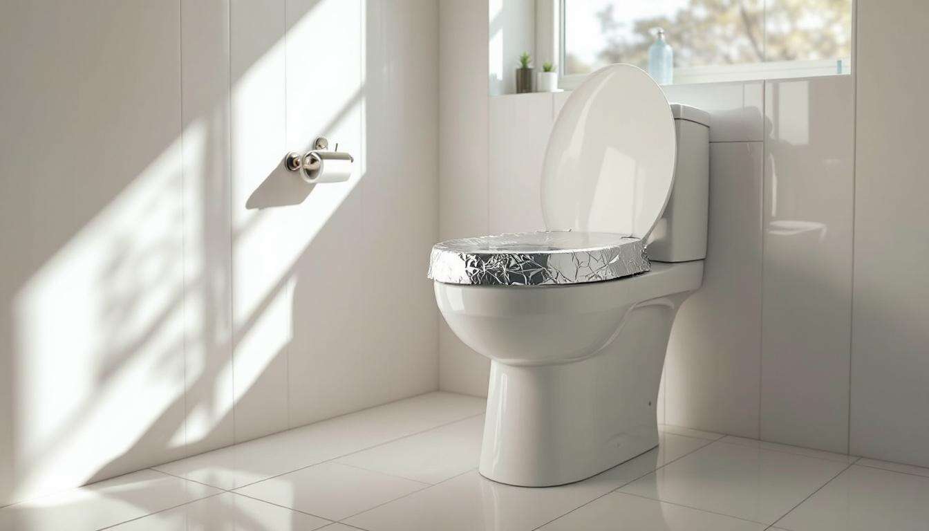 Genial: Der Alufolien-Trick, der Ihre Toilette jeden Tag strahlend sauber hält