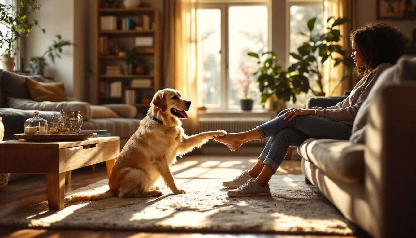 Wenn Ihr Hund Ihnen die Pfote gibt, dann nicht zum Spielen oder zur Begrüßung: Tierexperten nennen die Gründe