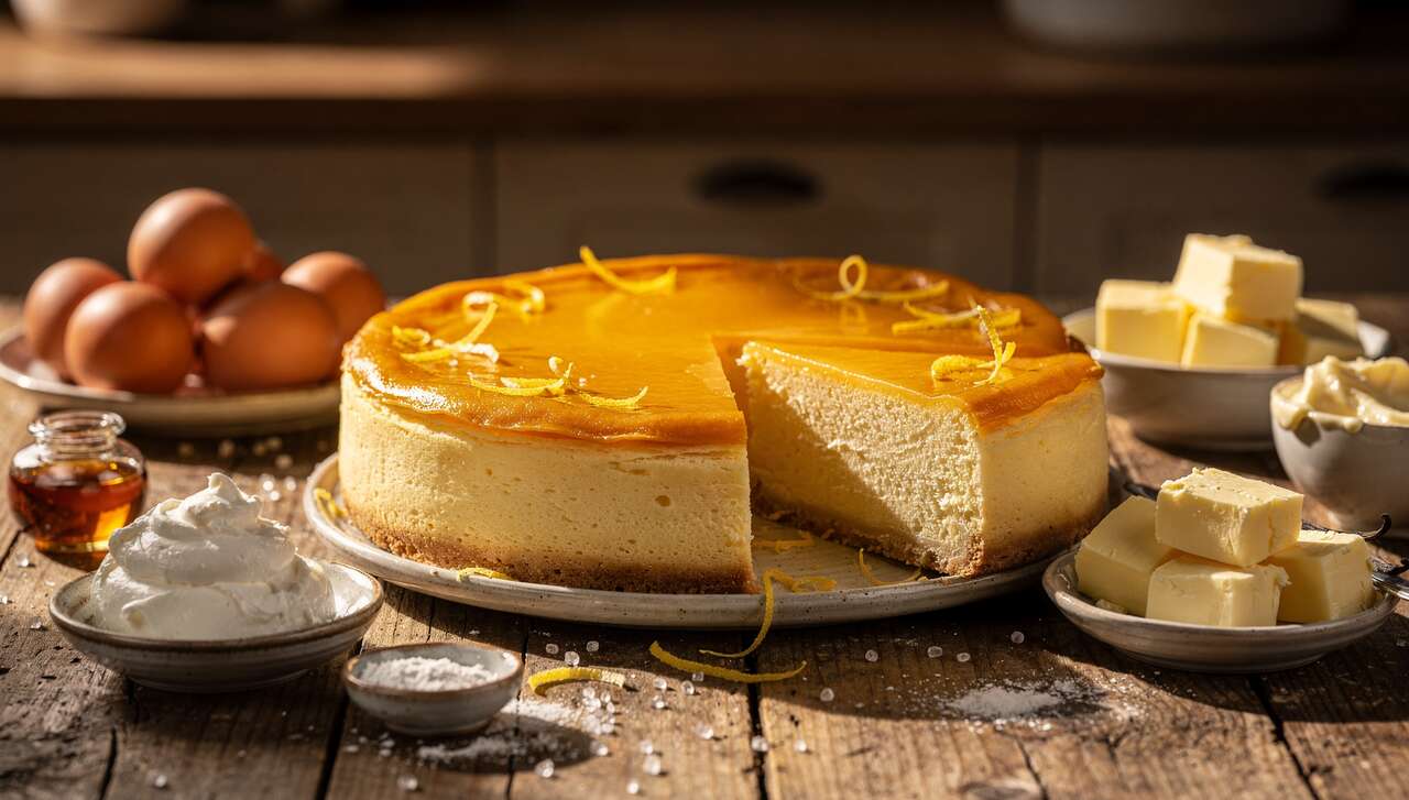 Cremiger Käsekuchen ohne Boden: Mit dieser Zutat gelingt er in 5 Minuten Zubereitung